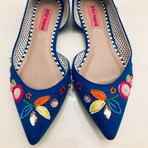 Betsy Johnson flats Blue- size 7